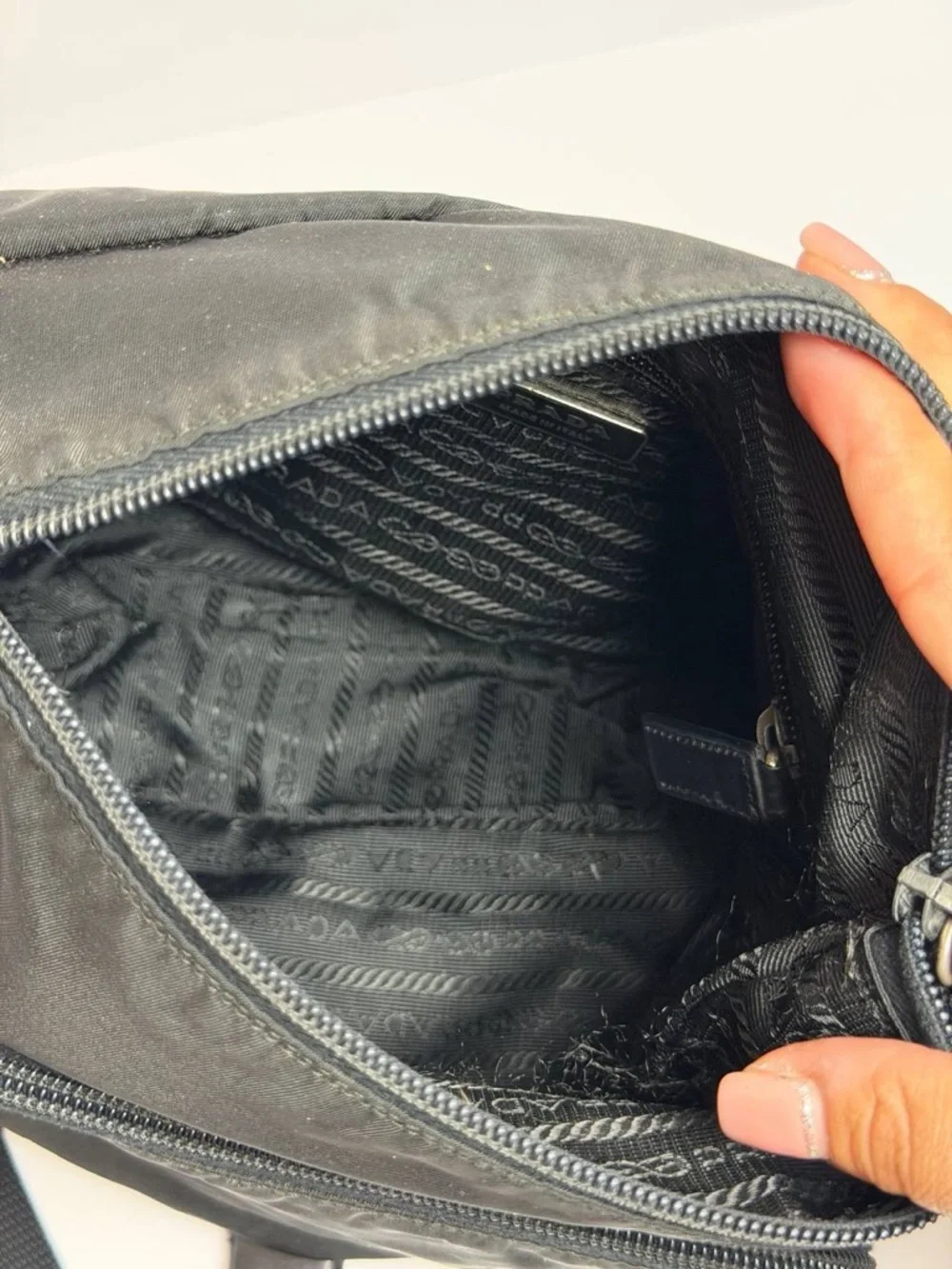 Prada Tessuto Nylon Messenger Shoulder Bag
